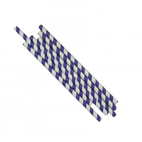 Paie din hartie, spiralate, alb|violet, amb. la set (250buc) Produse 14,38 lei
