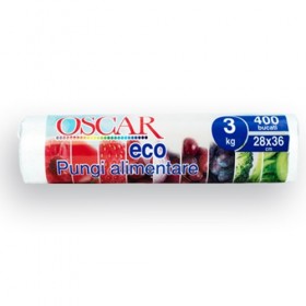 Rola pungi alimentare eco, 3kg, 400buc|rola Produse 12,62 lei