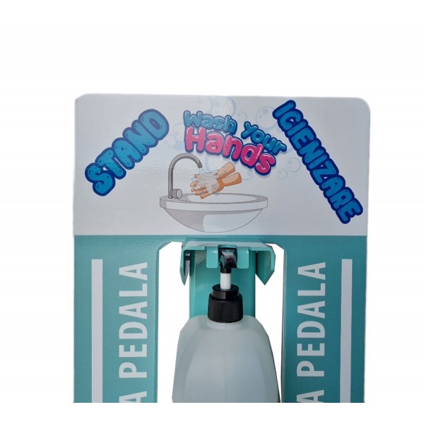 Punct de igienizare cu pedala si recomandari, pentru copii, 100cm - outlet Produse 590,97 lei