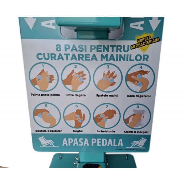 Punct de igienizare cu pedala si recomandari, pentru copii, 100cm - outlet Produse 590,97 lei