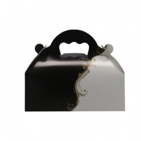 Cutii carton prajituri, black & white, 18*16 cm (50buc) Produse 146,15 lei
