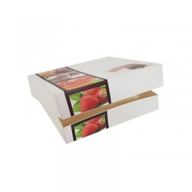 Cutii mini prajituri, design fursecuri, 25*25*8 cm (25buc) Produse 62,63 lei