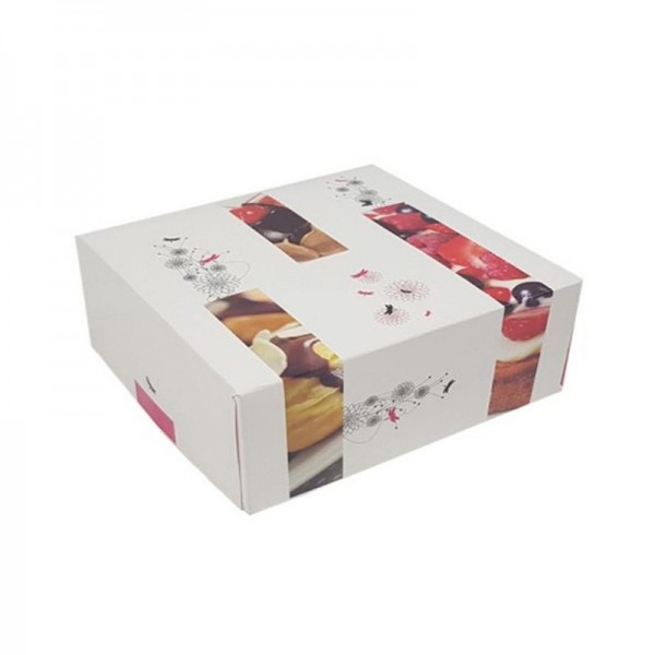 Cutii mini prajituri, design tarta, 32*32*10 cm (25buc) Produse 145,80 lei