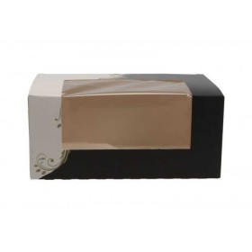 Cutii carton prajituri, black & white, cu fereastra, 18*11*h8 cm (50buc) Produse 97,60 lei