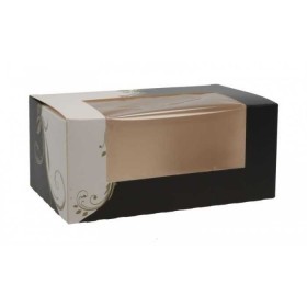 Cutii carton prajituri, black & white, cu fereastra, 18*11*h8 cm (50buc) Produse 97,60 lei