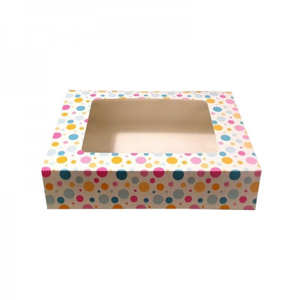 Cutie mini prajituri, carton personalizat, 24.5x34.5x6.5 cm (25buc) Produse 104,37 lei