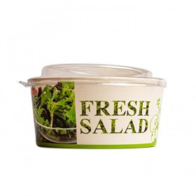 Bol carton cu capac, personalizat fresh salad, 1250cc (50buc) Produse 66,51 lei