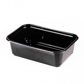 Caserole grill, negre, 205x138x60mm, 1000cc (100buc) Produse 54,44 lei