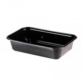 Caserole grill, negre, 205x138x36mm, 500cc (100buc) Produse 40,78 lei