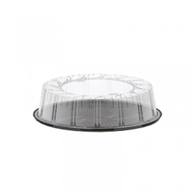 Tava cu capac pentru tarte, baza neagra, D26*h6 cm (100buc) Produse 291,12 lei