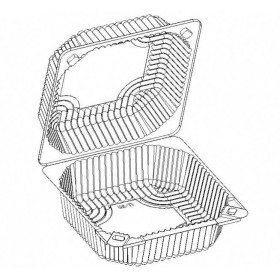 Caserole cofetarie patrate 1400cc (650buc) Produse 420,32 lei