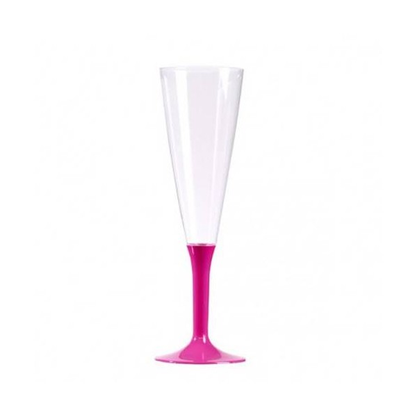 Pahare plastic sampanie cu picior roz 150ml (100buc) Produse 139,05 lei
