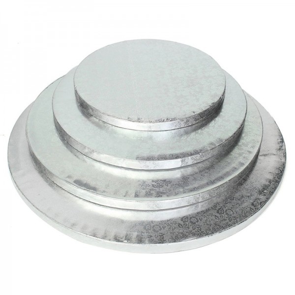 Platforma tort argintie, rotunda, D28cm, carton stratificat (5buc) Produse 93,02 lei