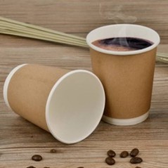Pahare carton 350ml - 12oz natur, double wall D90 (400buc) Produse 243,48 lei