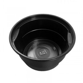Bol supa PP, negru cu capac transparent, 360ml (450buc) Produse 274,02 lei