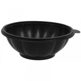 Caserole negre PET, rotunde, cu capac transparent, 1000cc (100buc) Produse 116,03 lei