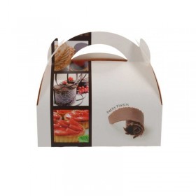 Cutii prajituri, design cofetarie, marturii, 17*10 cm (100buc) Produse 222,95 lei