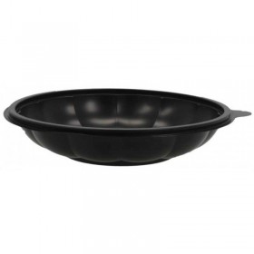 Caserole negre PET, rotunde, cu capac transparent, 500cc (100buc) Produse 105,37 lei