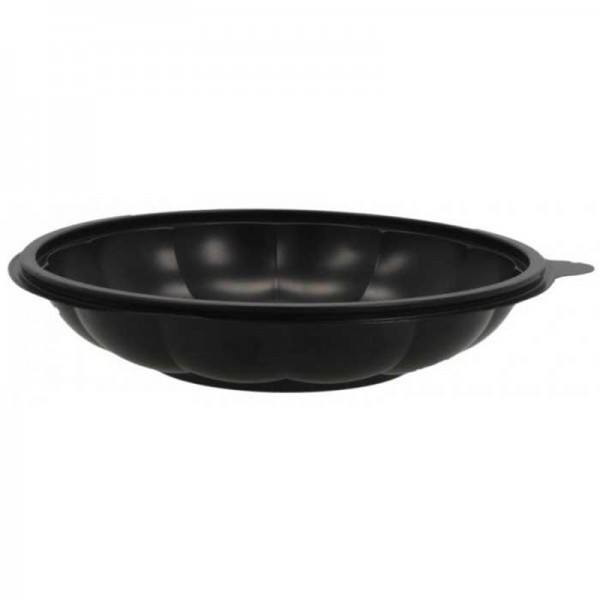 Bol negru salata, cu capac transparent, 500cc, 175*h80 mm, 100buc Boluri salata 103,59 lei