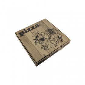 Cutii pizza 26cm, design Wood (100buc) Produse 119,24 lei