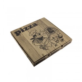 Cutii pizza 28cm, design bucatar wood (100buc) Produse 99,00 lei