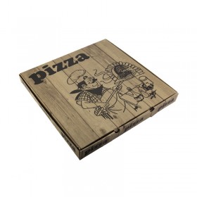 Cutii pizza 30cm, design wood (100buc) Produse 149,05 lei