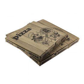 Cutii pizza 32cm, design wood (100buc) Produse 160,97 lei