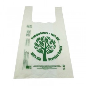Pungi cu maner, bio, EN13432, 55*30*14cm, 8kg, 50buc Produse 26,24 lei