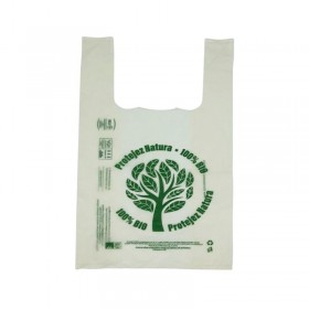 Pungi cu maner, biodegradabile, EN13432, 40*25*14cm, 4kg, 100buc Produse 23,88 lei