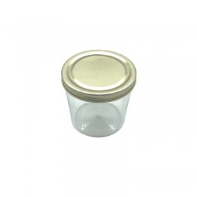 Flacoane 125ml, tip borcan, policarbonat, cu capac metalic (200buc) Produse 844,67 lei